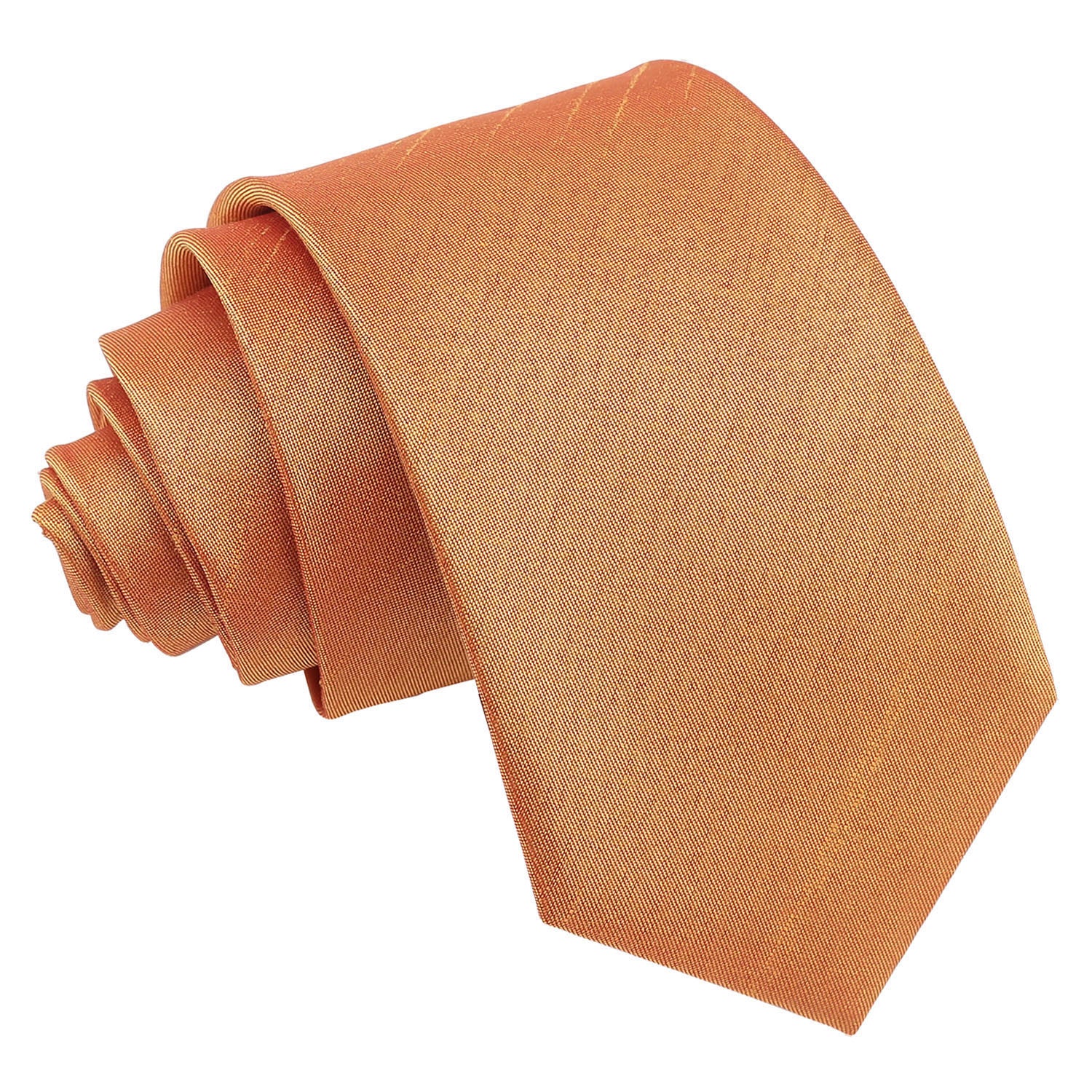 Plain Shantung Slim Tie - Lemon Yellow - Well Dapper