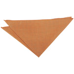 Plain Shantung Pocket Square - Peach Pink - Well Dapper