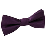 Solid Check Pre-Tied Bow Tie - Boys - Black - Well Dapper