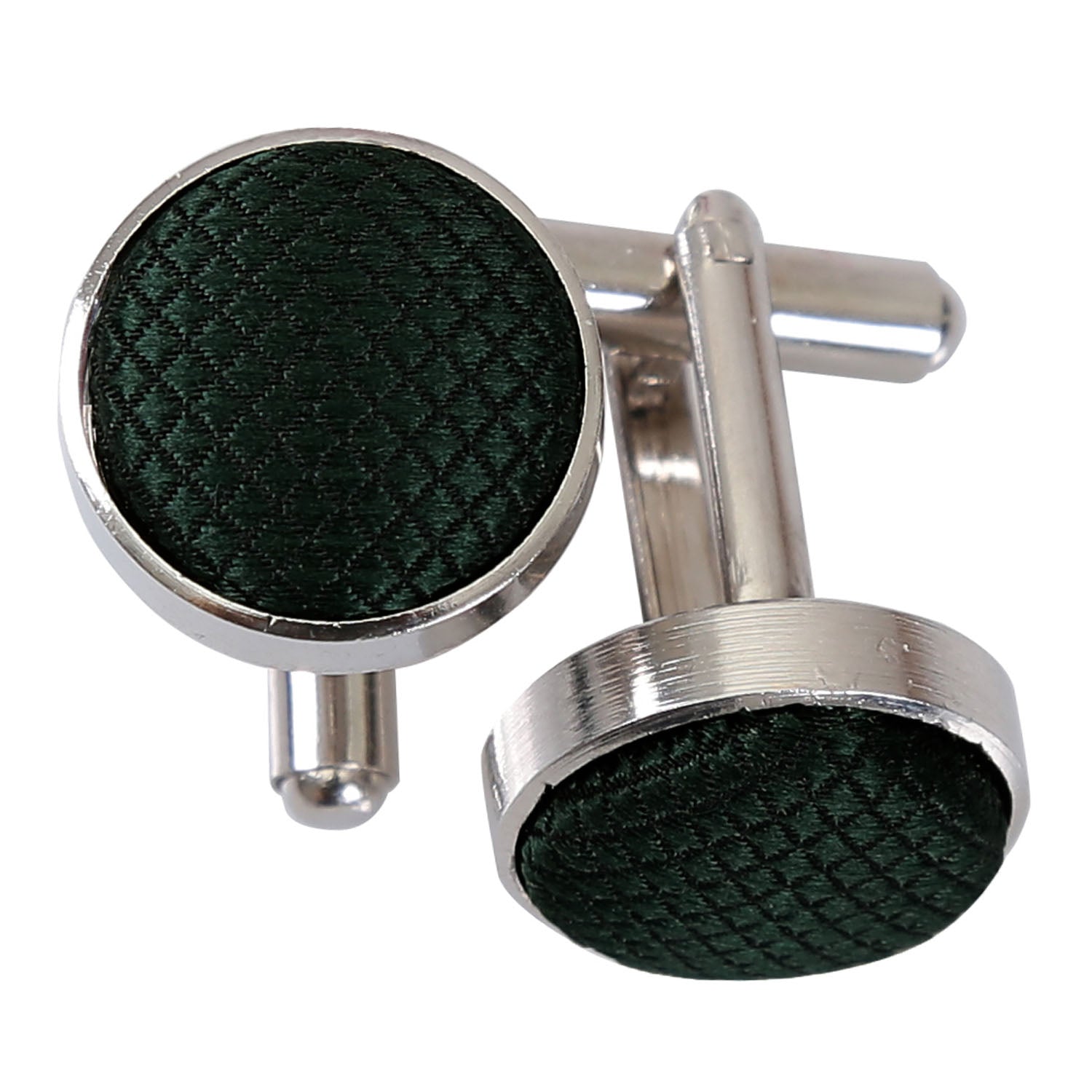 Solid Check Cufflinks - Mint Green - Well Dapper