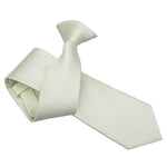 Solid Check Clip On Slim Tie - Champagne - Well Dapper