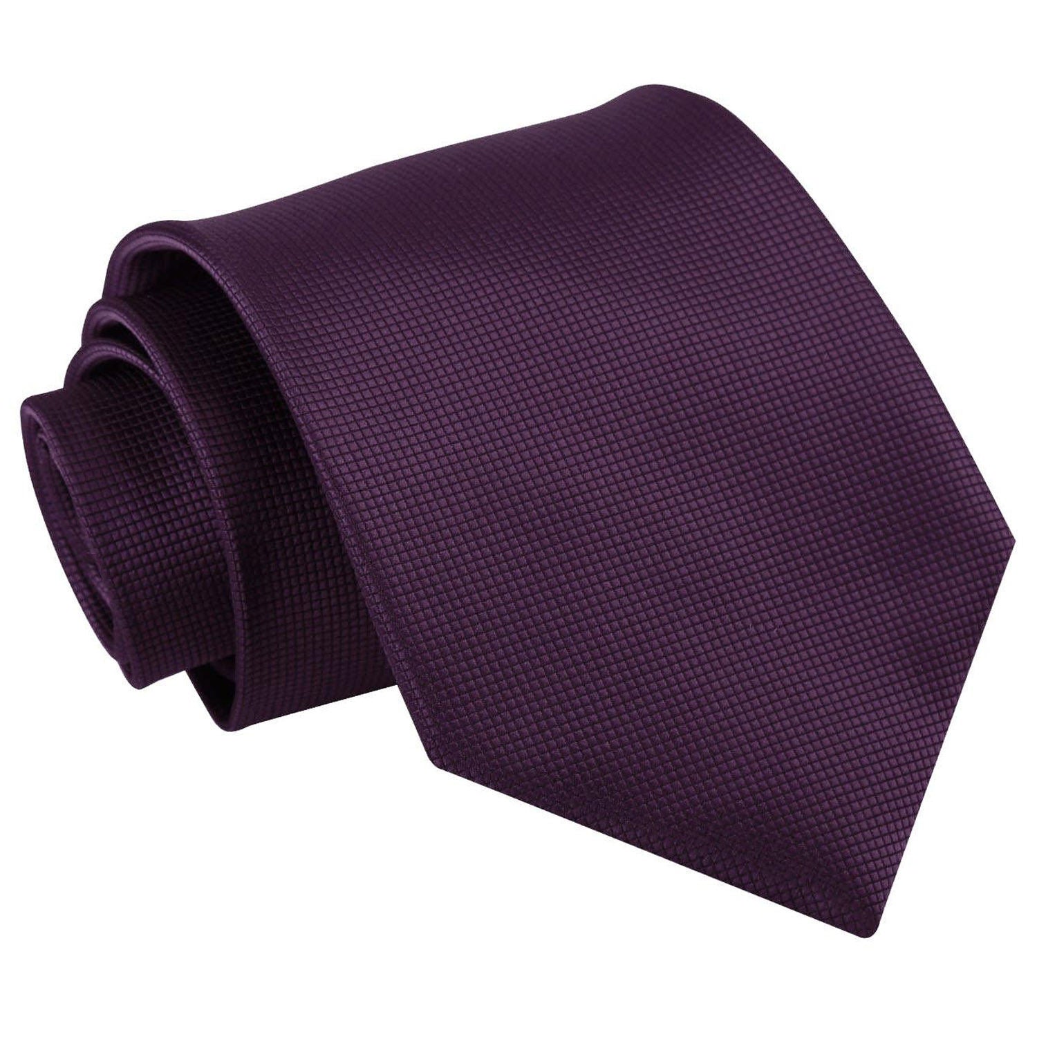 Solid Check Classic Tie - Red - Well Dapper