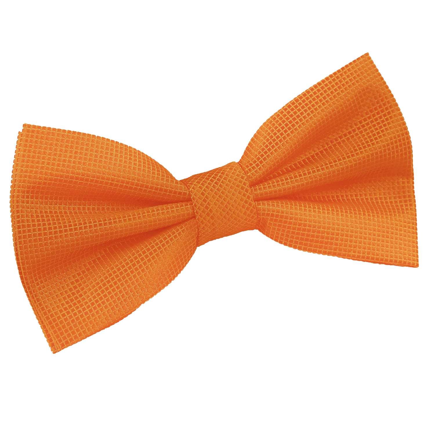 Celosia Orange Solid Check Pre Tied Bow Tie