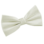 Solid Check Pre-Tied Bow Tie - Navy Blue - Well Dapper