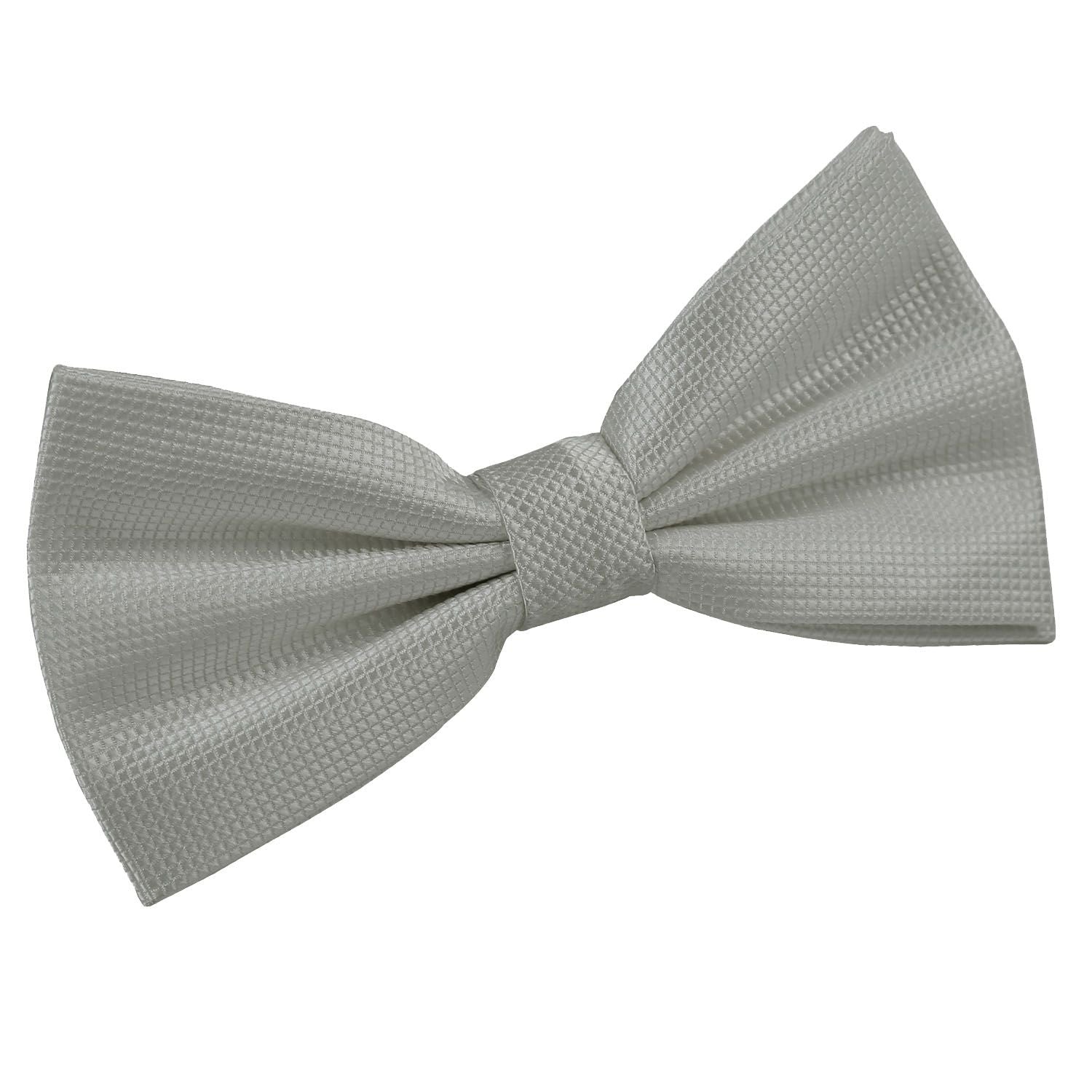 Solid Check Pre-Tied Bow Tie - Navy Blue - Well Dapper