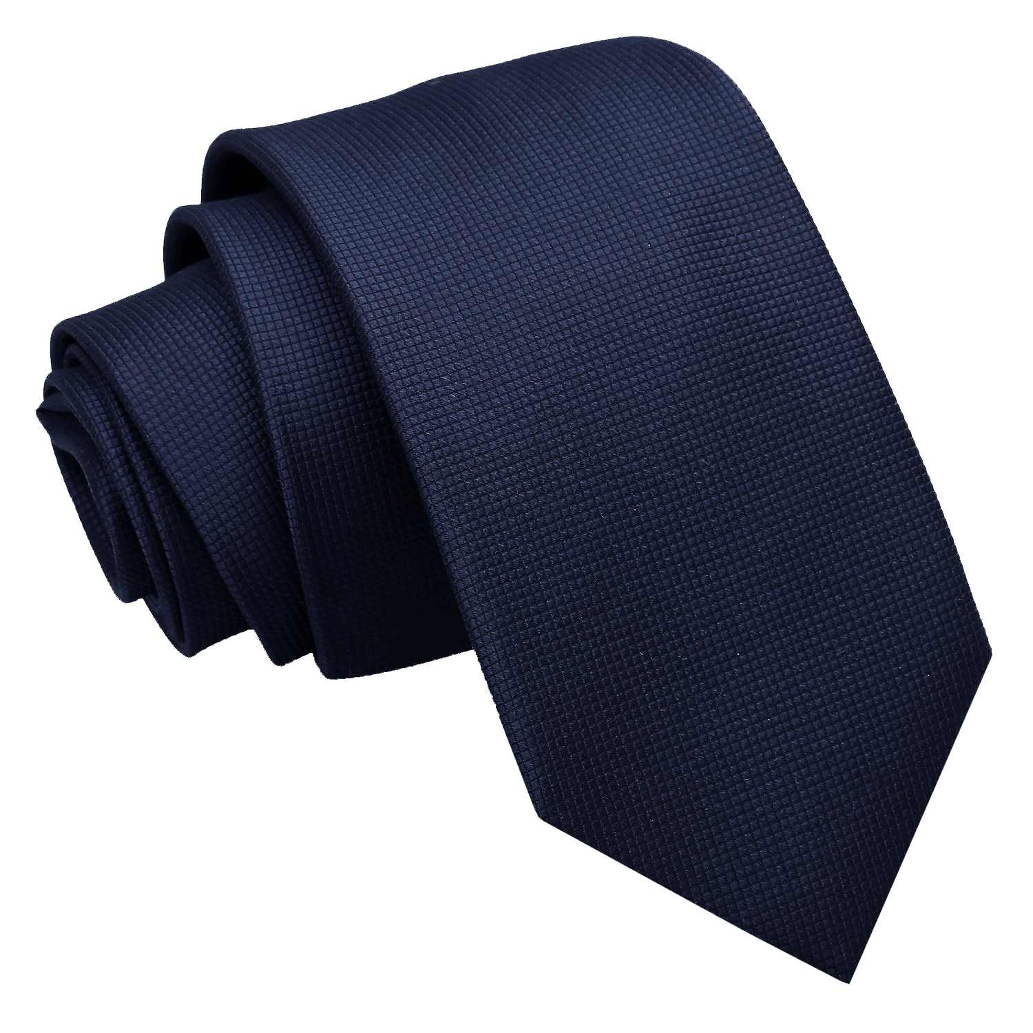 Solid Check Slim Tie - Cadbury Purple - Well Dapper