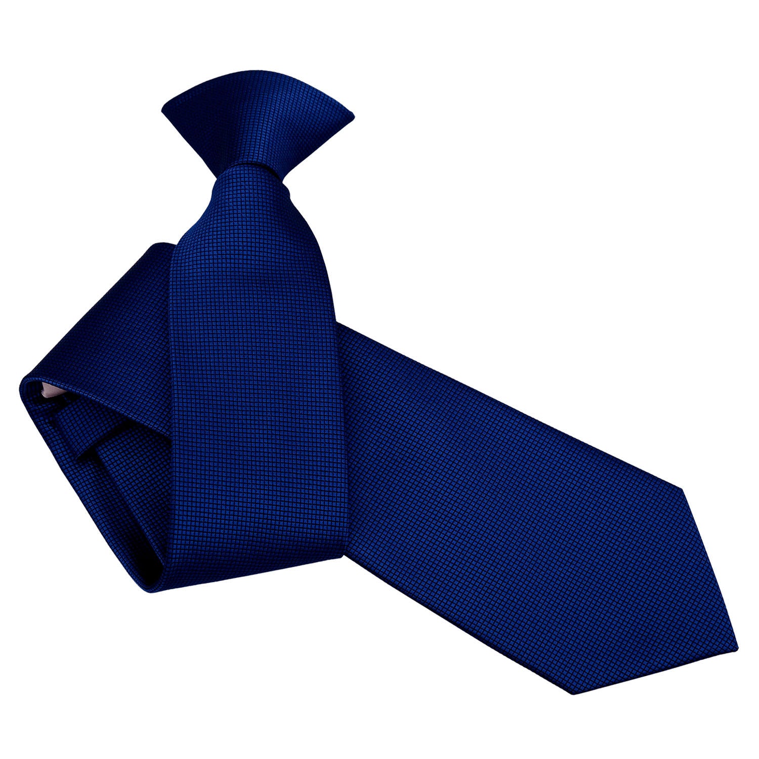 Solid Check Clip On Slim Tie - Dark Green - Well Dapper
