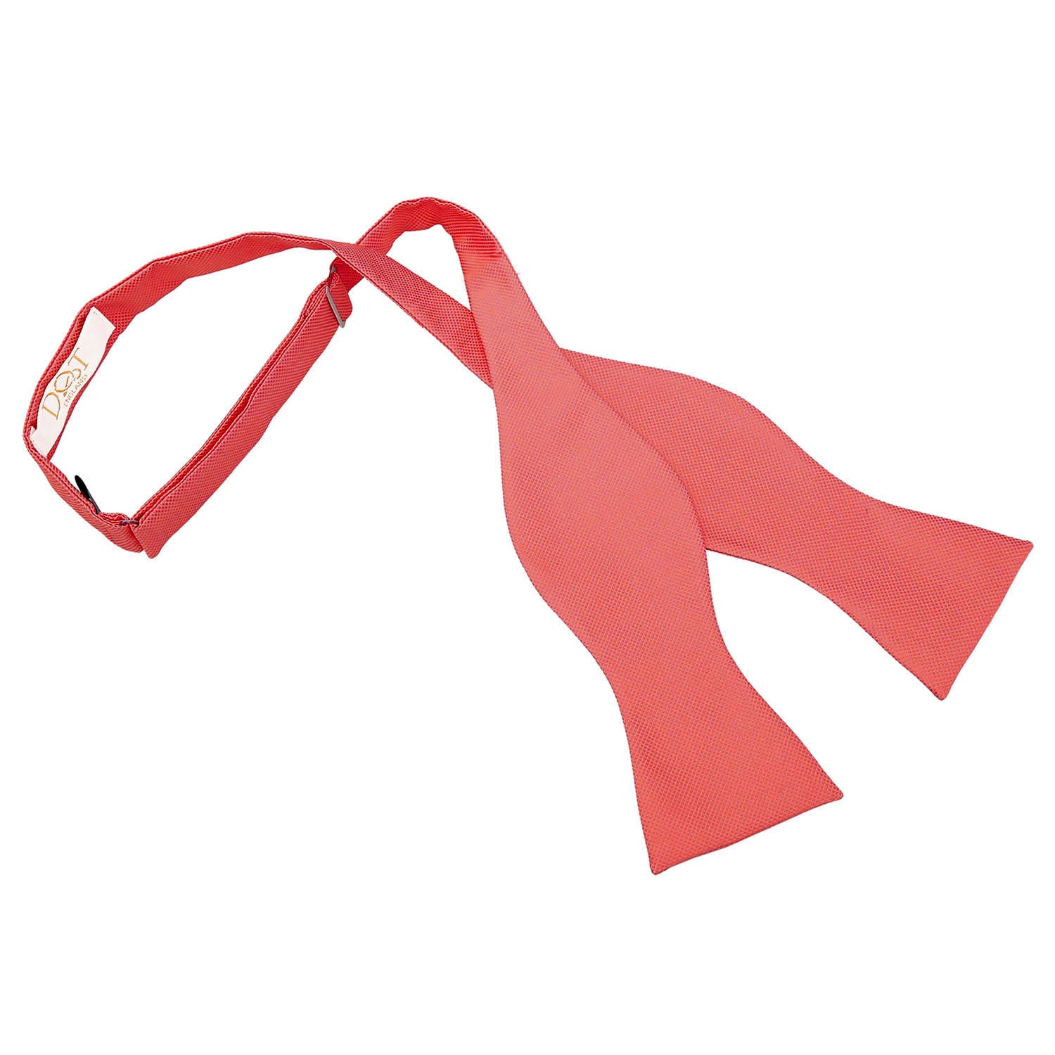 Solid Check Self-Tie Bow Tie - Light Pink - Well Dapper