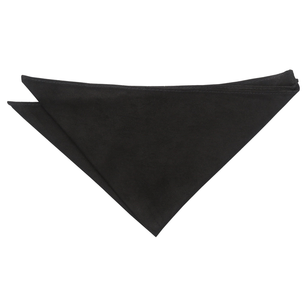 Black Suede Pocket Square