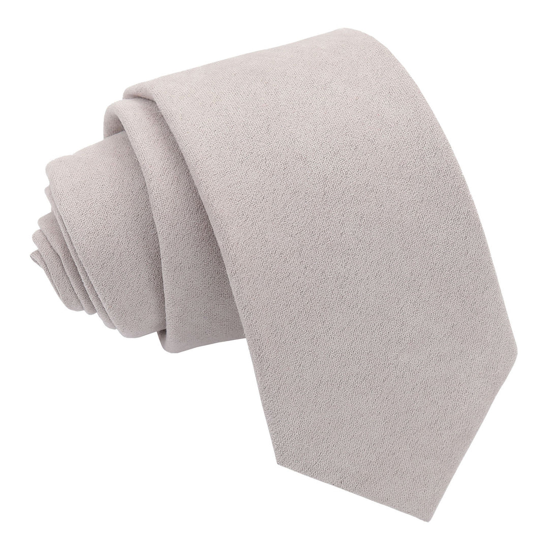 Suede Slim Tie - Dusty Lavender - Well Dapper