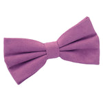 Suede Pre-Tied Bow Tie - Red - Well Dapper