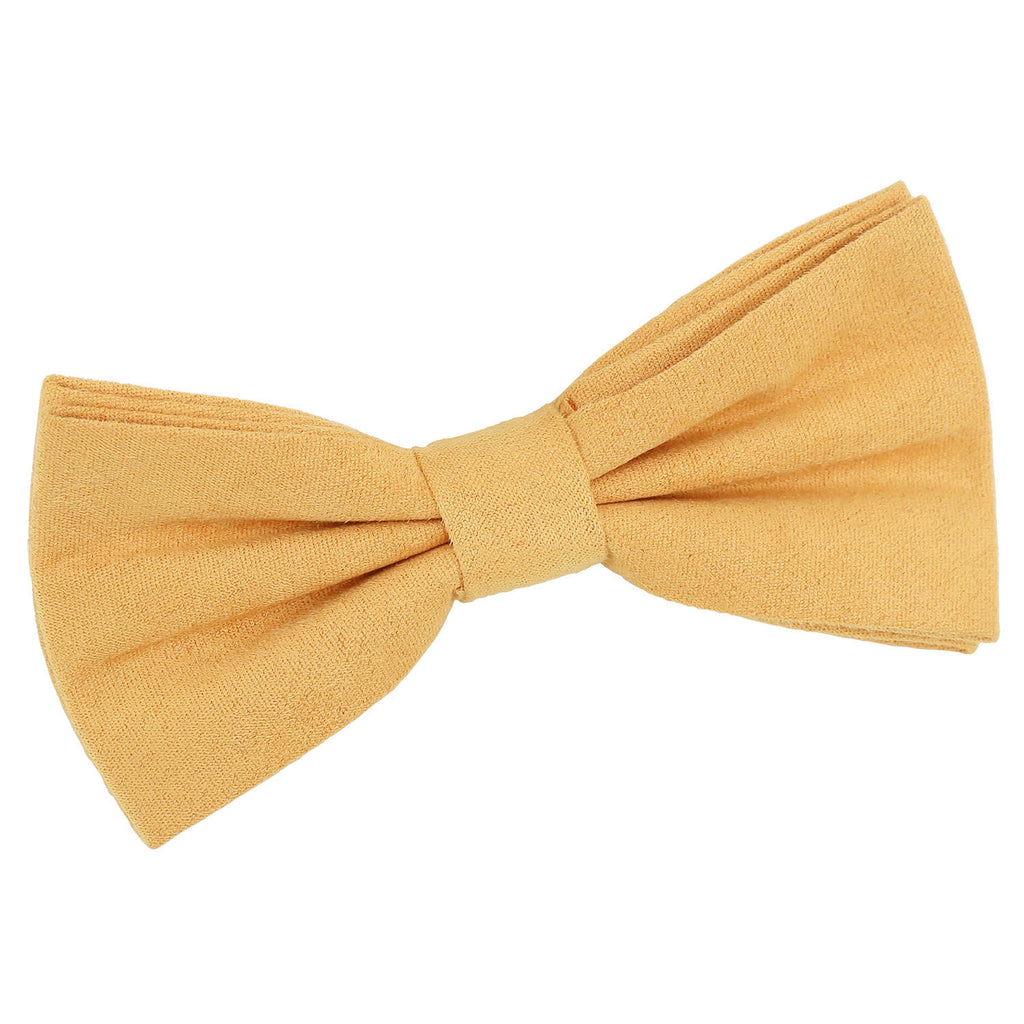 Honey Suede Pre Tied Bow Tie