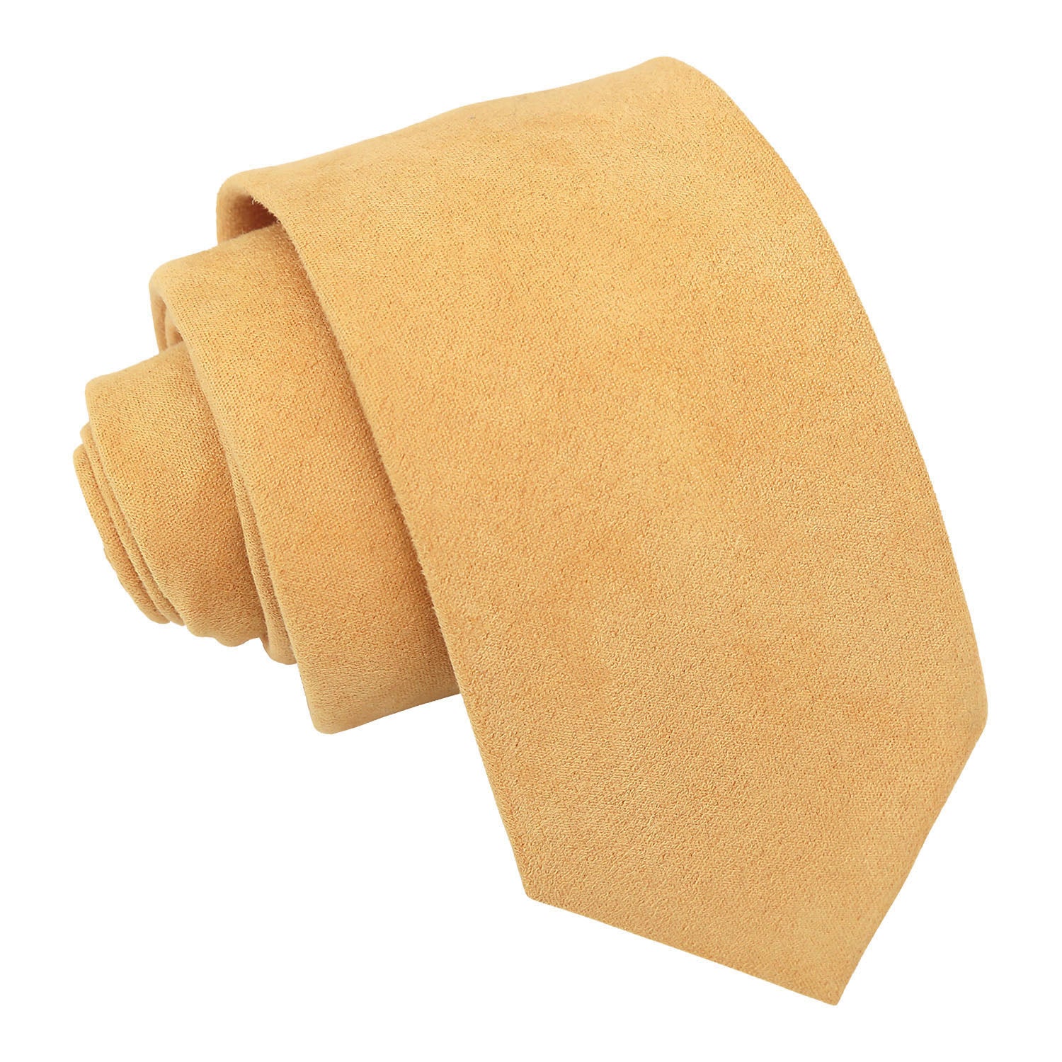 Honey Suede Slim Tie