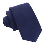 Suede Slim Tie - Charcoal - Well Dapper