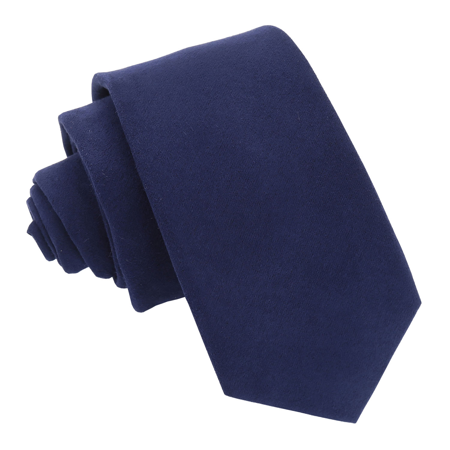 Suede Slim Tie - Royal Blue - Well Dapper