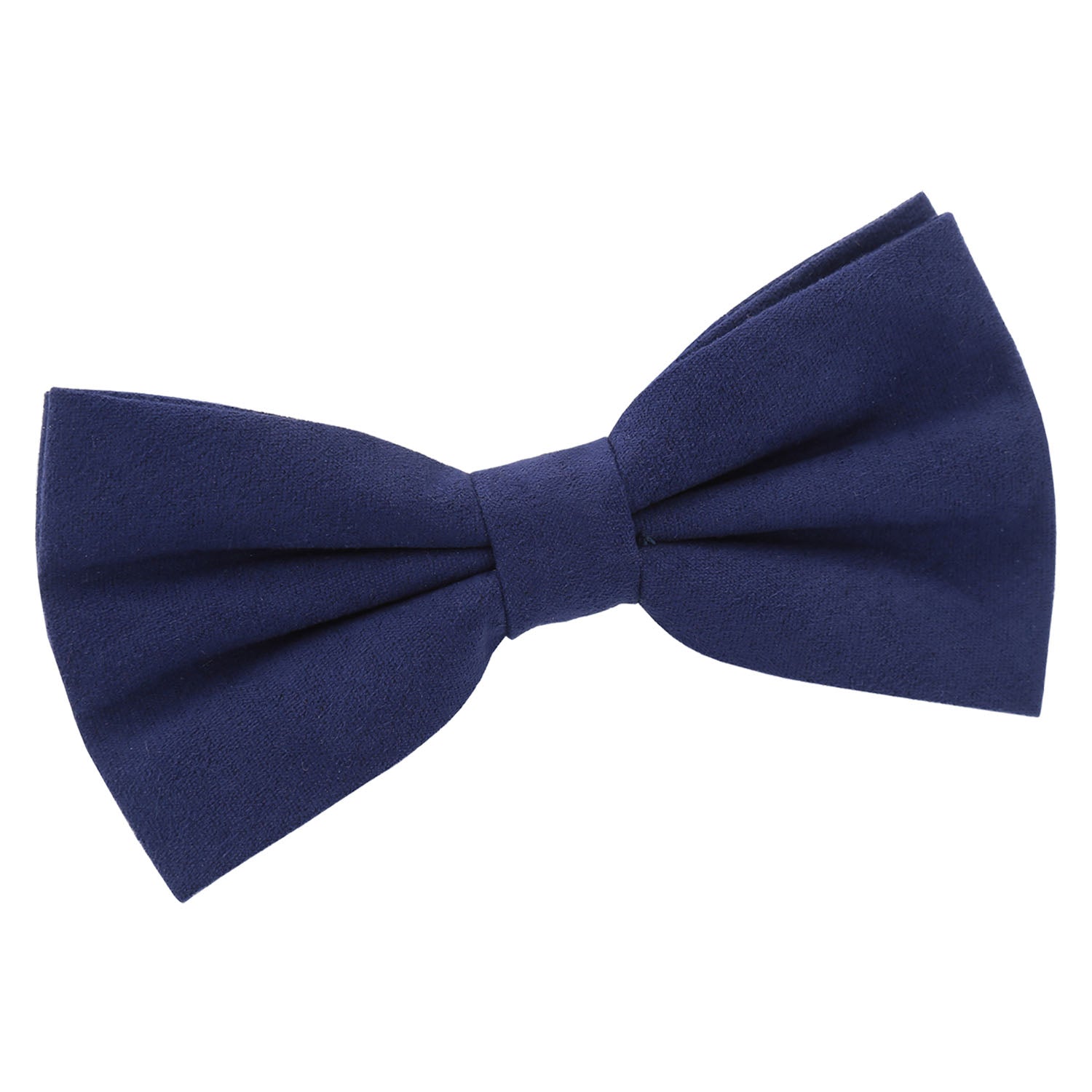 Indigo Suede Pre Tied Bow Tie