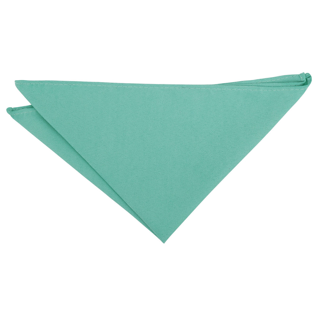 Neo Mint Suede Pocket Square