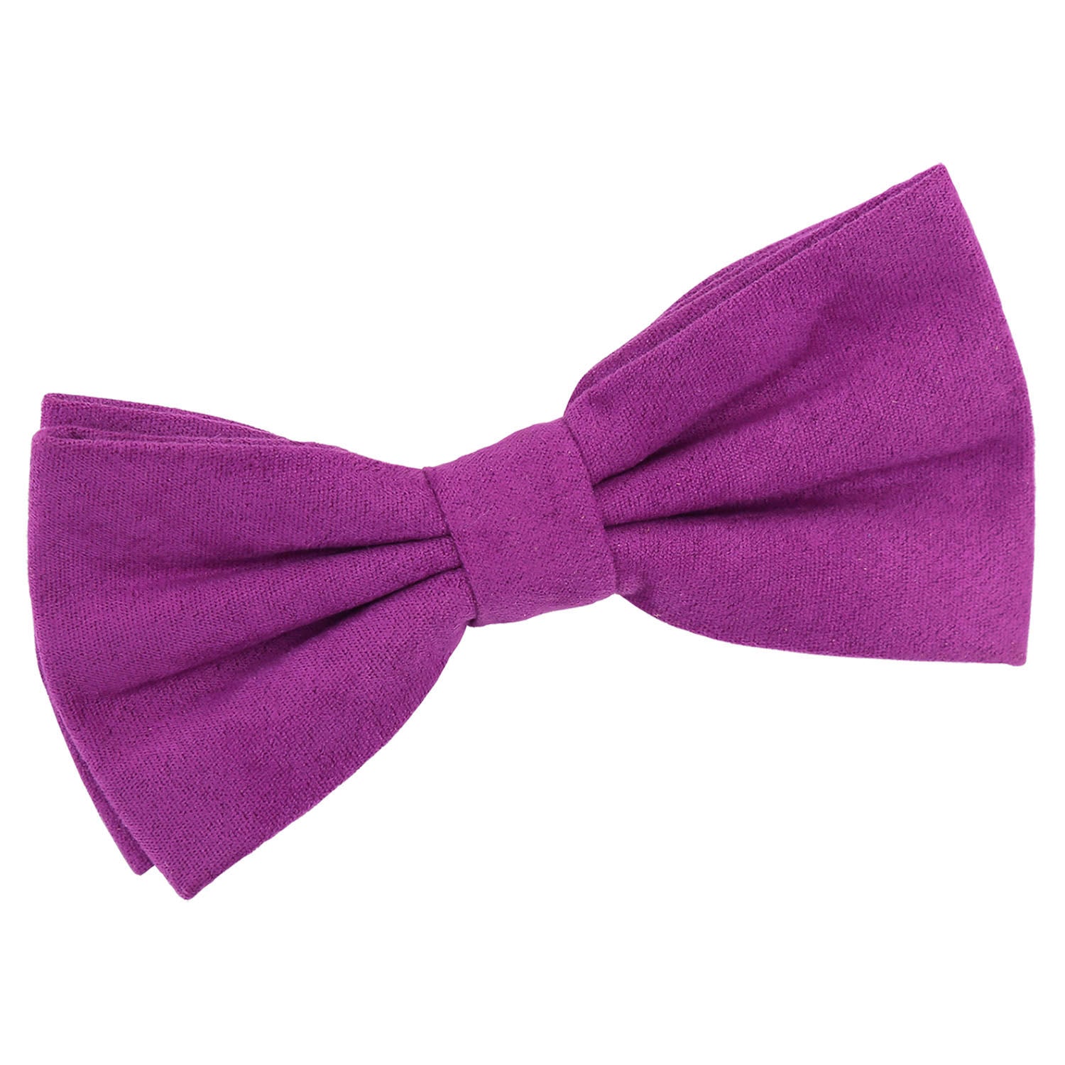 Suede Pre-Tied Bow Tie - French Rose - Well Dapper
