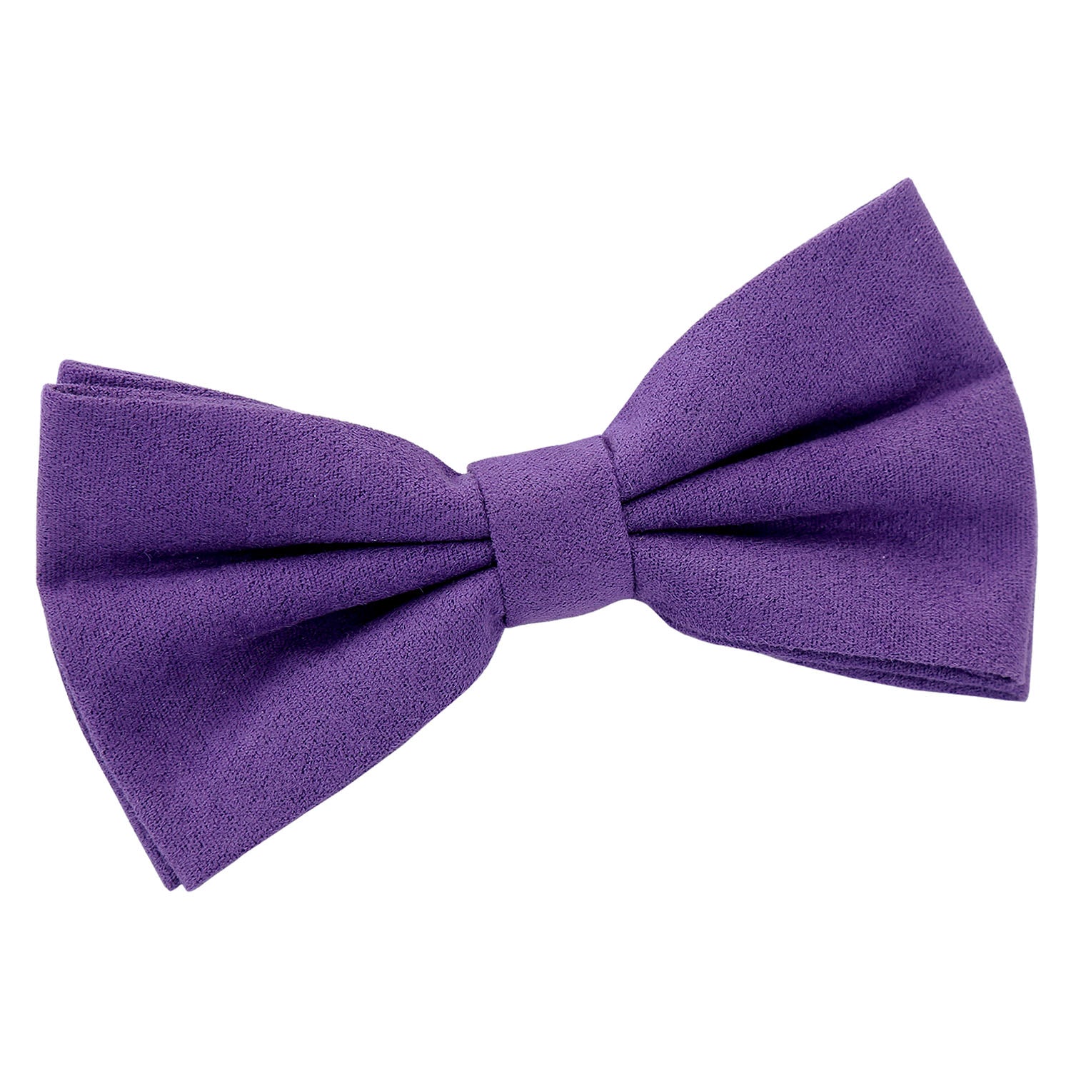 Suede Pre-Tied Bow Tie - Dusty Lavender - Well Dapper