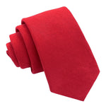 Suede Slim Tie - French Rose - Well Dapper