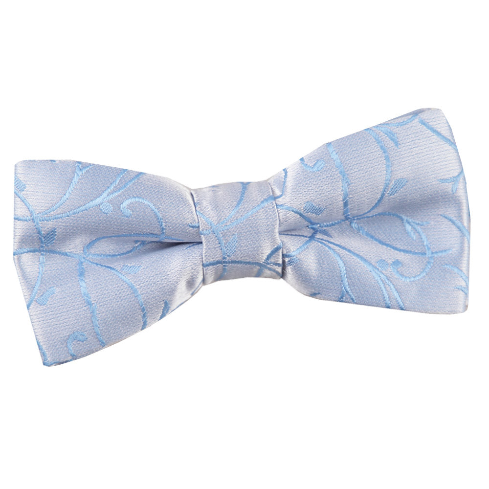 Boys Baby Blue Swirl Pre Tied Bow Tie