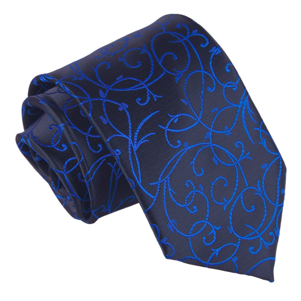 Swirl Classic Tie - Black - Well Dapper