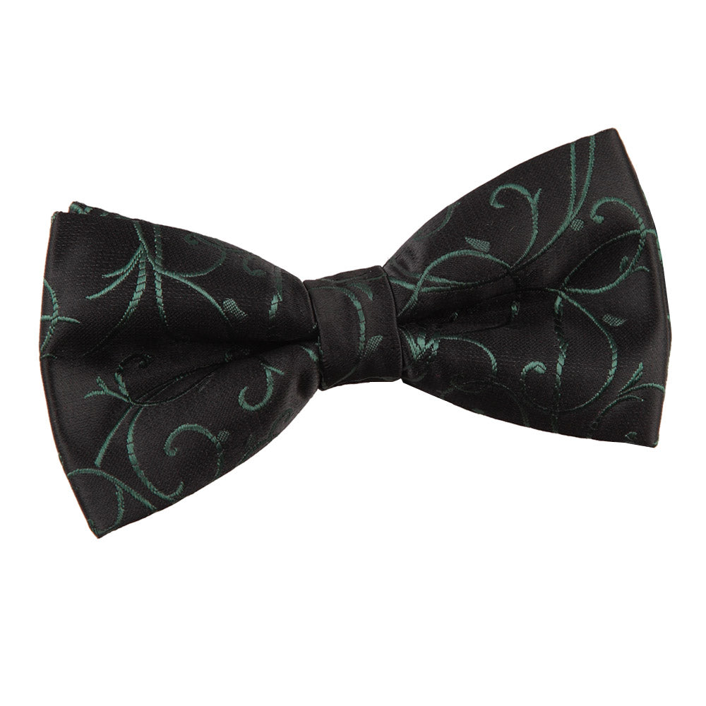 Swirl Pre-Tied Bow Tie - Burgundy - Well Dapper