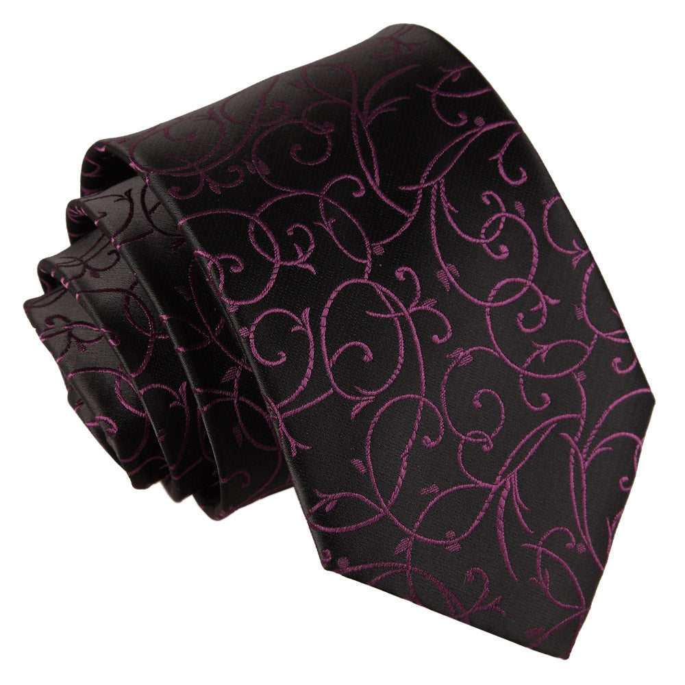 Swirl Classic Tie - Baby Pink - Well Dapper