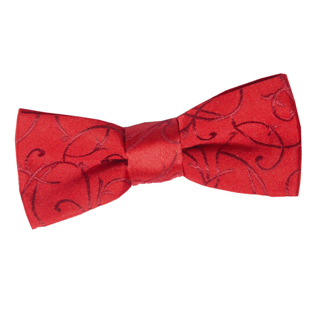 Swirl Pre-Tied Bow Tie - Boys - Black - Well Dapper