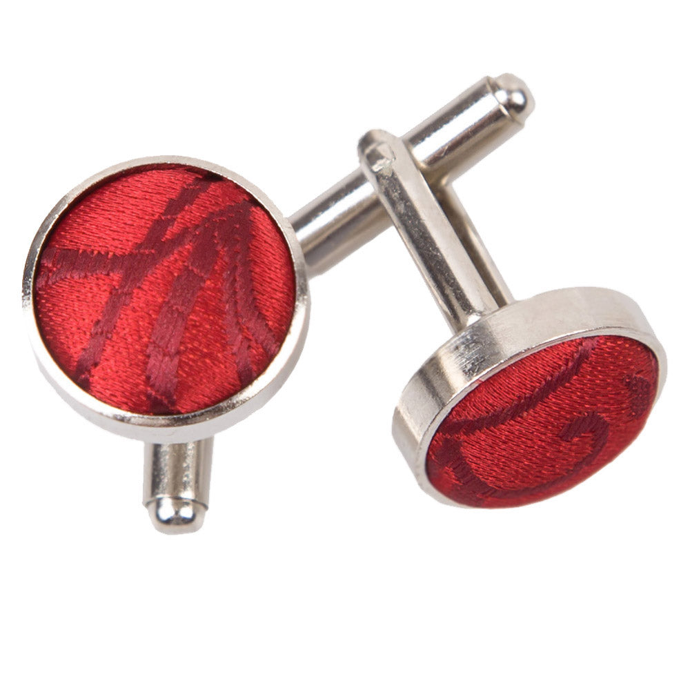 Swirl Cufflinks - Black and Green - Well Dapper