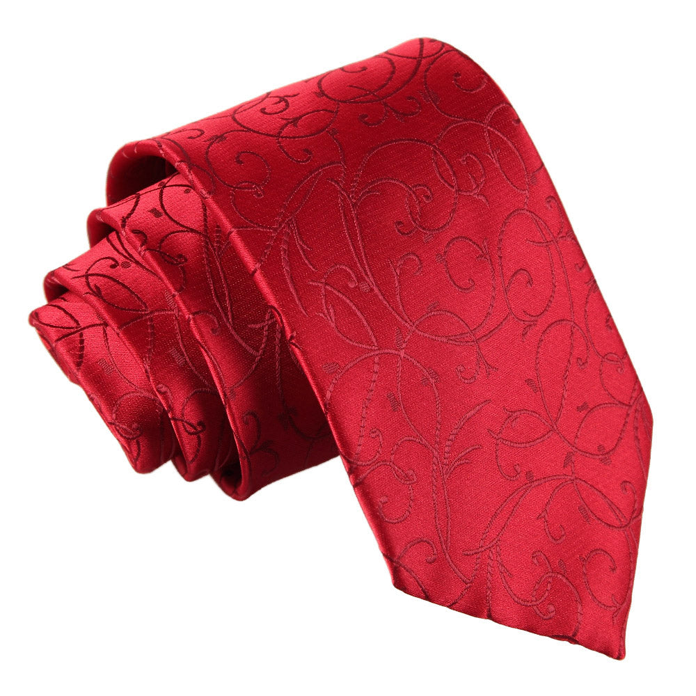 Swirl Classic Tie - Silver - Well Dapper