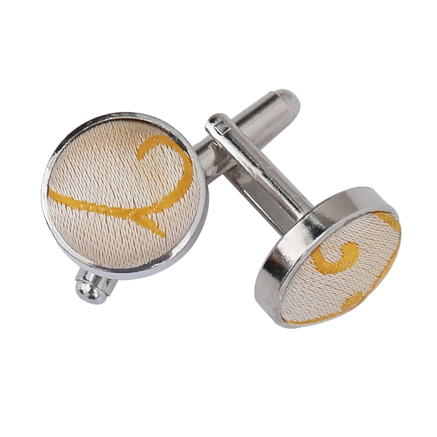 Swirl Cufflinks - Black and Green - Well Dapper