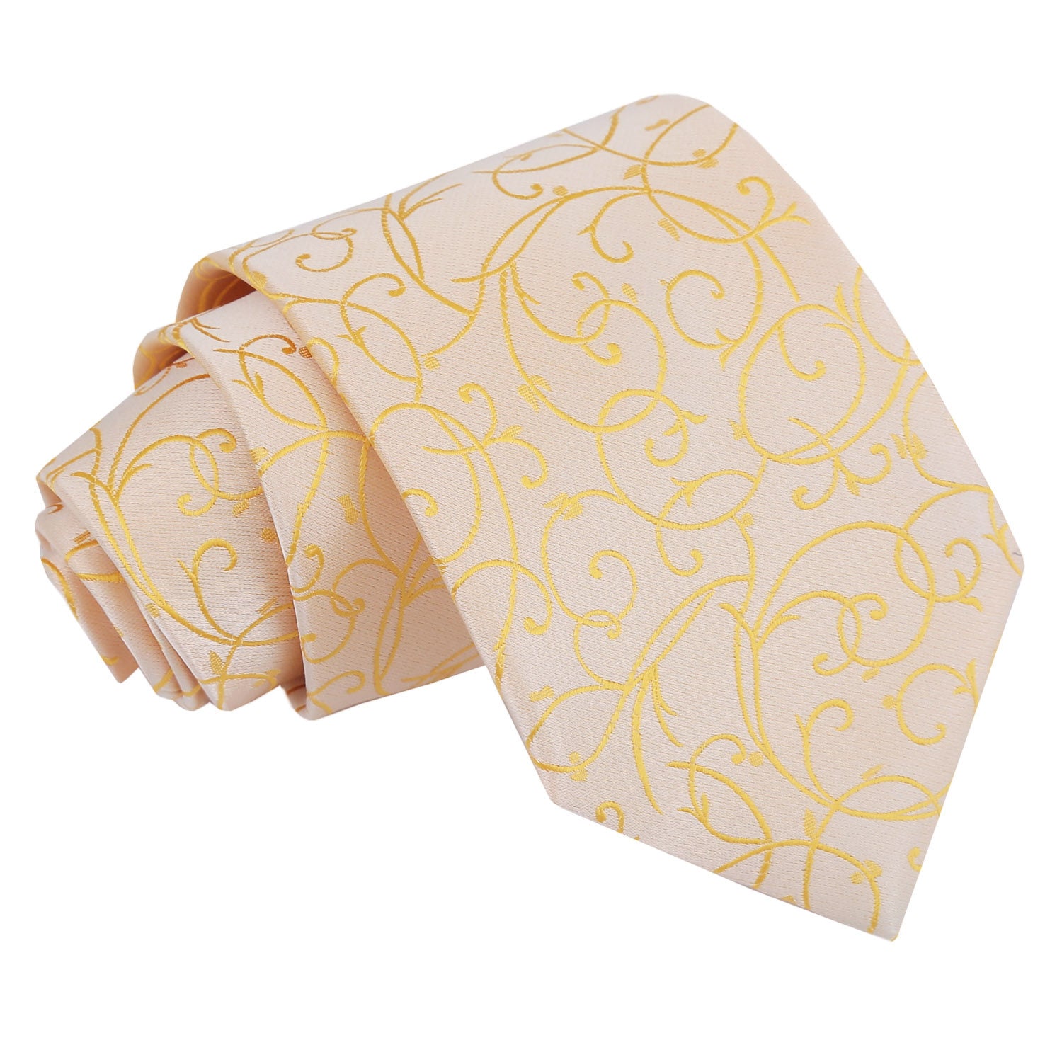 Swirl Classic Tie - Ivory - Well Dapper