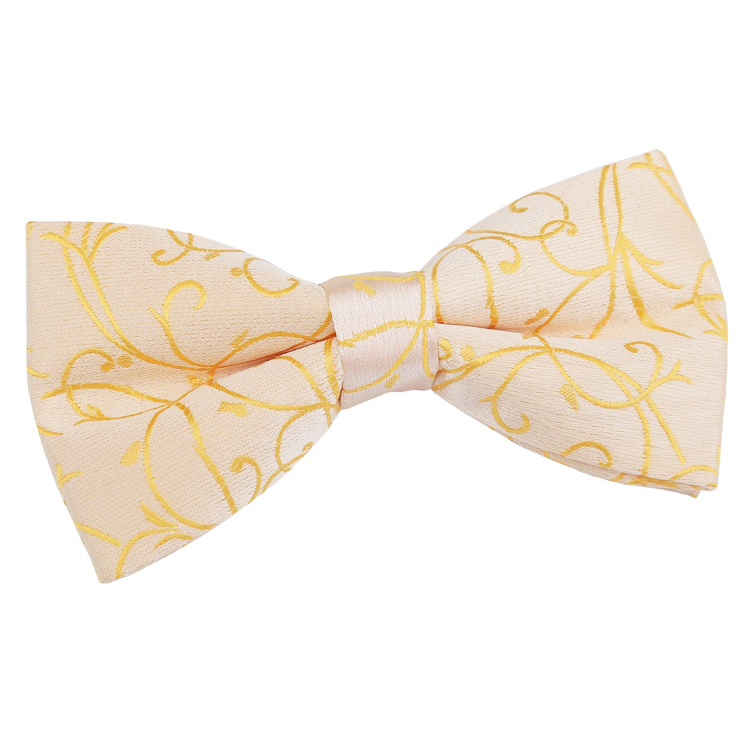 Swirl Pre-Tied Bow Tie - Ivory - Well Dapper