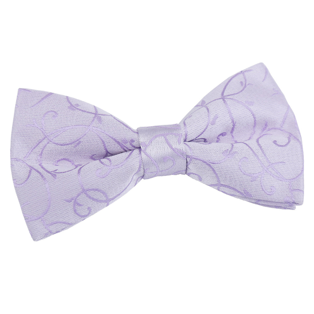 Lilac Swirl Pre Tied Bow Tie