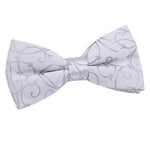Swirl Pre-Tied Bow Tie - Black - Well Dapper